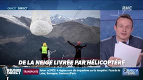Objectif Terre : De la neige livrée par hélicoptère - 17/02