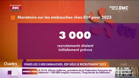 EDF gèle son recrutement pour l'année 2023