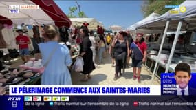 Le pèlerinage commence Saintes-Maries-de-la-Mer