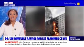 Val-de-Marne: un immeuble ravagé par les flammes ce week-end