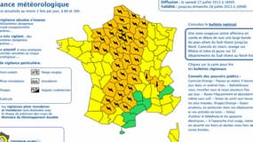 42 départmement ont été placés en alerte orange aux orages ce samedi par Météo France