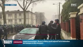 Municipales au Havre: de violents heurts entre manifestants et forces de l'ordre en marge d'une réunion publique d'Edouard Philippe