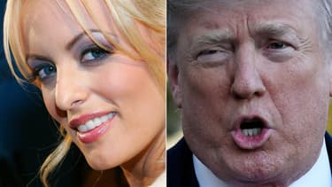 Stephanie Clifford et Donald Trump - Ethan Miller, Olivier Douliery - AFP - Getty