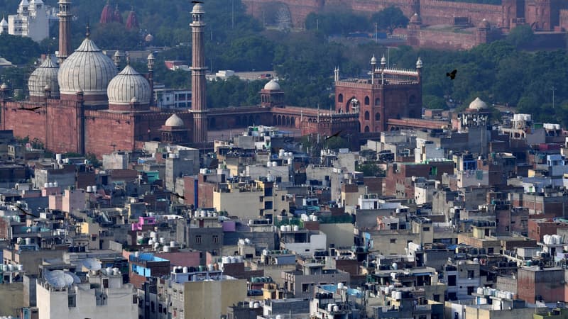 Une vue aérienne de New Delhi en mai 2020 (illustration)