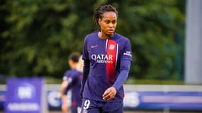 Marie-Antoinette Katoto avec le PSG en octobre 2023.