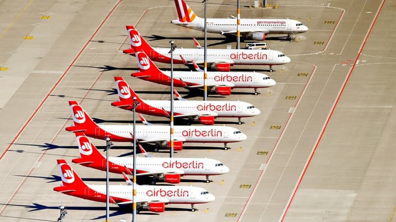 La flotte d'Air Berlin devrait être partagée entre Lufthansa, Easy-Jet et Condor.