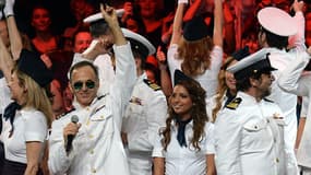 Les Enfoirés sur scène en 2014 