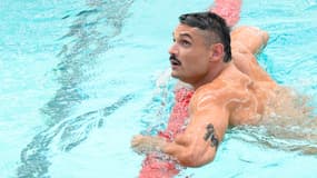 Le nageur français Florent Manaudou, à Chartres le 16 juin 2024