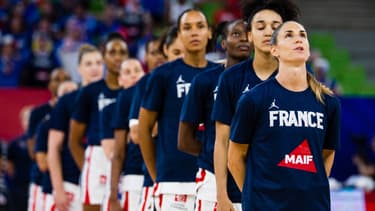 L'équipe de France féminine de basket, le 22 juin 2023