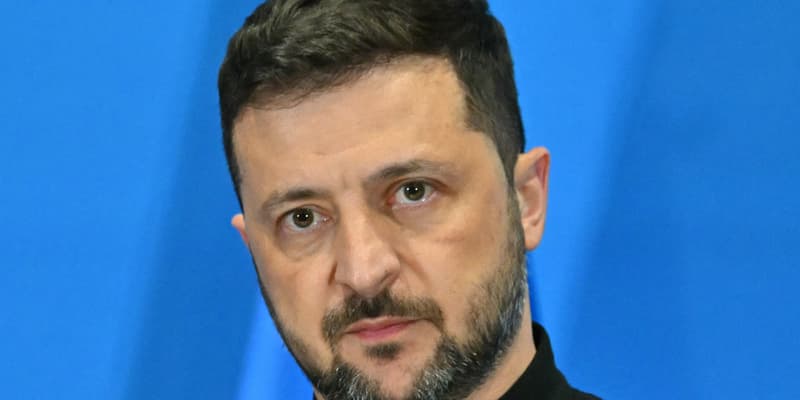 Le président ukrainien Volodymyr Zelensky, à Rome, le 10 juillet 2025.