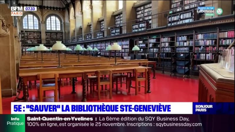 Paris: sauver la bibliothèque Sainte-Geneviève