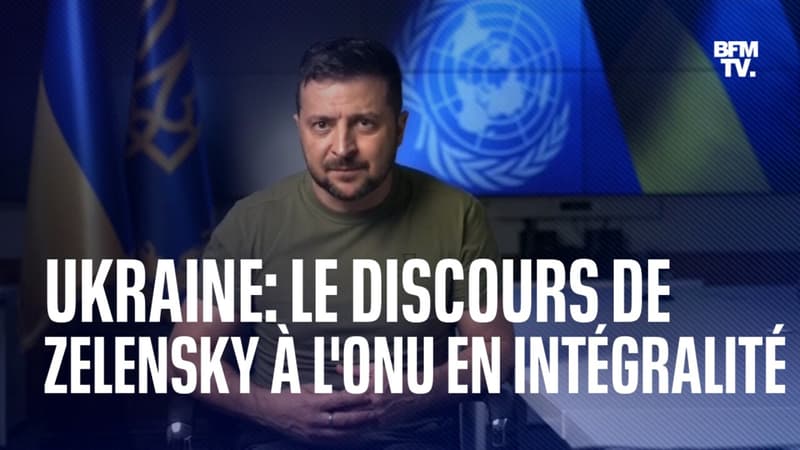 Ukraine: le discours de Volodymyr Zelensky devant l'ONU en intégralité
