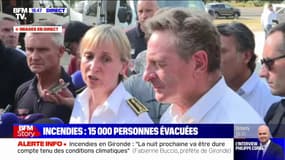 Fabienne Buccio, préfète de la Gironde: "On est à 15.000 hectares brûlés et [...] on a évacué 16.000 personnes"