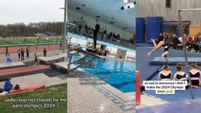 Sur Tiktok, des internautes partagent des vidéos de chutes pour annoncer avec humour leur non-sélection pour les JO 2024.