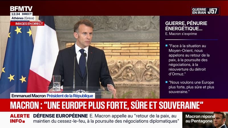 Clause d'assistance mutuelle européenne: "Nous sommes venus, la décision a été prise dans la minute" quand Chypre a été attaquée, affirme Emmanuel Macron