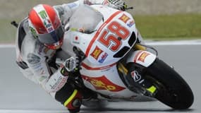 Marco Simoncelli en action