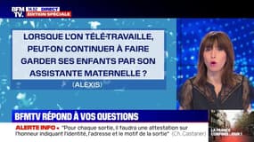 Lorsqu'on télétravaille, peut-on continuer à faire garder ses enfants par une assistance maternelle ? BFMTV répond à vos questions