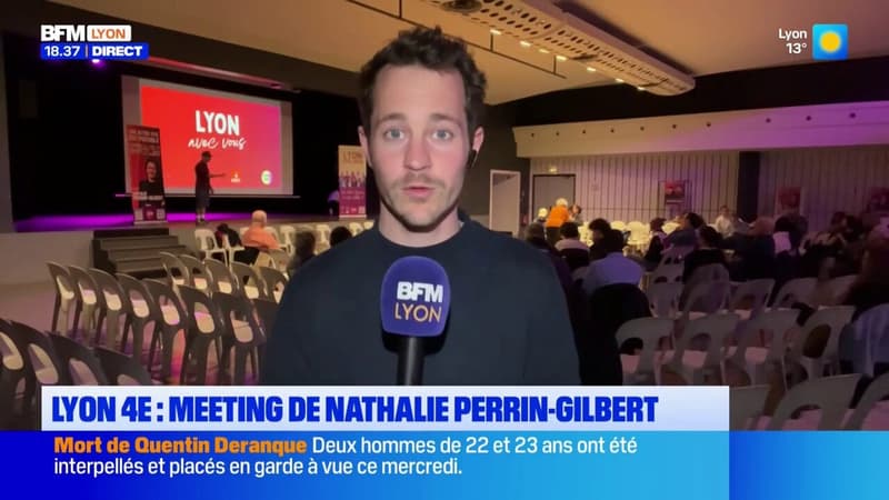 Lyon 4e : meeting de Nathalie Perrin-Gilbert