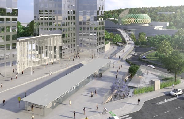 La future gare du Pont de Sèvres. La future gare du Pont de Sèvres.