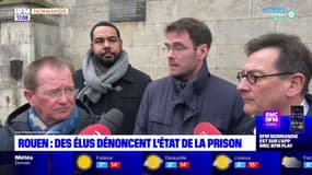 Rouen: Nicolas Mayer-Rossignol et des élus dénoncent l'état de délabrement de la prison 