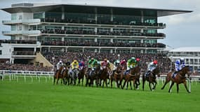 Une course sur l'hippodrome de Cheltenham (Angleterre), le 15/03/2024 - image d'illustration