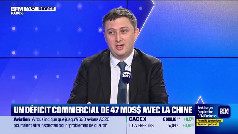 Un déficit commercial de 47 milliards de dollars avec la Chine