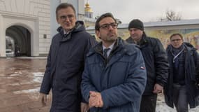 Stéphane Séjourné en déplacement en Ukraine le samedi 13 janvier 2023.