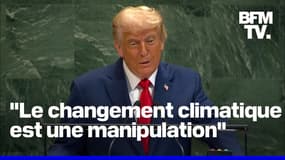 Durant son discours à l'ONU, Donald Trump qualifie le changement climatique "comme une manipulation"