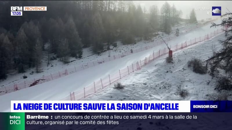 Hautes-Alpes: la neige de culture sauve la saison d'Ancelle
