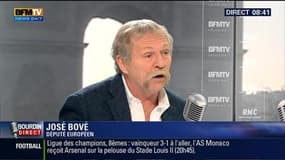 José Bové face à Jean-Jacques Bourdin en direct