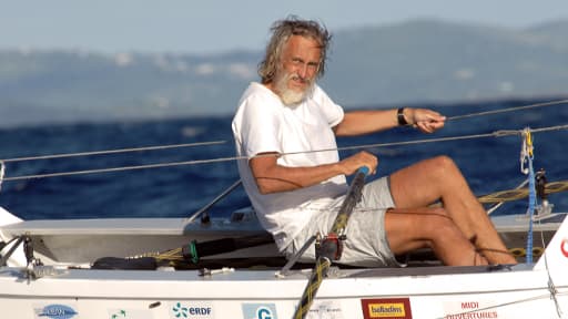 Charles Hedrich à son arrivée aux Anses d'Arlet, en Martinique, samedi