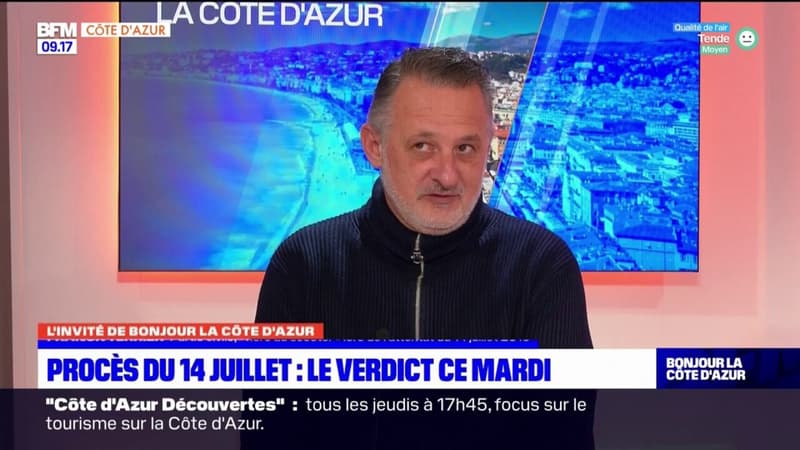 Procès de l'attentat de Nice: Franck Terrier, partie civile, "héros au scooter", revient sur le verdict attendu ce mardi