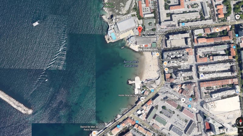 Les obus ont été retrouvés dans l'Anse des Catalans, à Marseille.