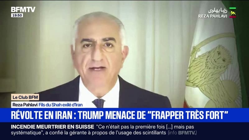 Manifestations en Iran : "Il faut se préparer à s'emparer des centres-villes et à les contrôler", a indiqué Reza Pahlavi, fils du Shah, exilé d'Iran