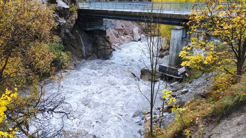 De fortes pluies sont tombées ce mardi 24 octobre 2023 à Fressinières.