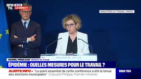 "Pas besoin de certificat médical ni d'aller chez le médecin" pour les parents en difficulté pour garder leurs enfants, rappelle Muriel Pénicaud