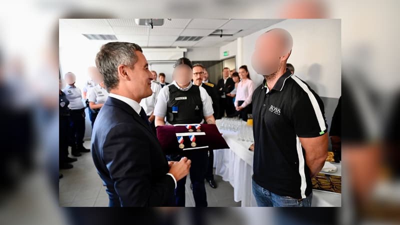 Gérald Darmanin était en déplacement à Lyon le 30 juillet 2022.