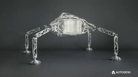 Prototype d'un rover interplanétaire conçu par la Nasa et Autodesk.
