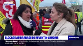 Grève du 6 avril: blocage au barrage de Reventin-Vaugris