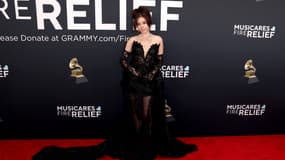 La streameuse Pokimane aux Grammy Awards, le 2 février 2025.