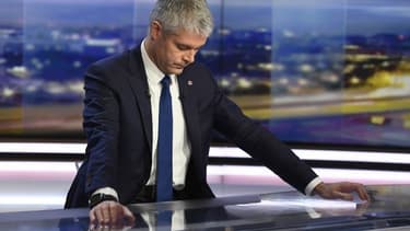Laurent Wauquiez au journal de 20 heures de TF1, en décembre 2017.