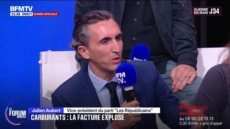 FORUM BFMTV - "Je ne pense pas que le problème dans la société vienne des entreprises", lance Julien Aubert, vice-président des Républicains à Aurélien Le Coq, député La France Insoumise