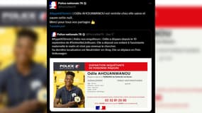 La championne béninoise d'heptathlon, disparue depuis le 10 septembre, retrouvée "saine et sauve" en Seine-Maritime le 27 septembre.