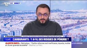 Stéphane Manigold, représentant des restaurateurs d'Ile-de-France, redoute la manifestation du 19 janvier : "Être entrepreneur, c'est comme courir dans un champ de râteaux"