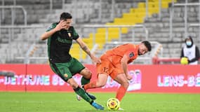 Sotoca et Ferri lors de Lens - Montpellier 
