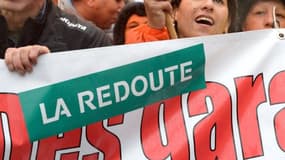 Les salariés de La Redoute ont manifesté jeudi contre un possible plan social.