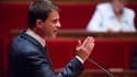 Le Premier ministre Manuel Valls s'exprime à l'Assemblée nationale, jeudi 12 mai 2016.