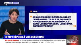 Je suis médecin et demandeur d'asile, comment faire pour apporter mon aide dans les hôpitaux? BFMTV répond à vos questions 