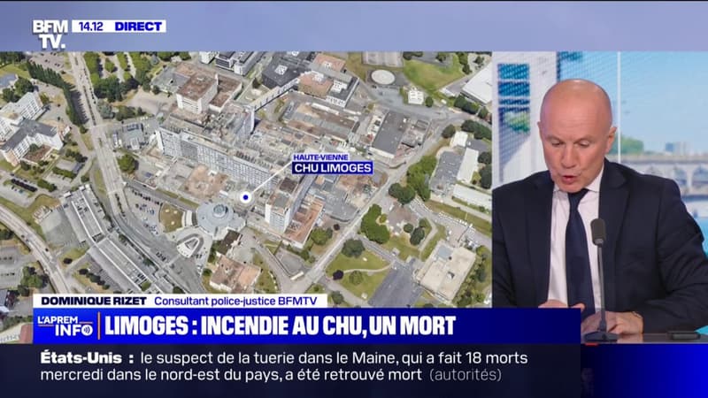 Un incendie s'est déclaré au CHU de Limoges faisant 1 mort, l'origine du feu reste encore à déterminer