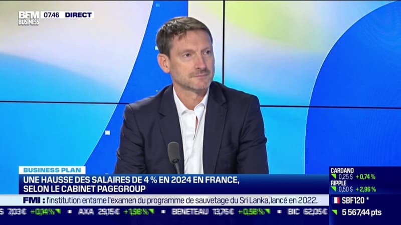 Une hausse des salaires de 4% en 2024 en France, selon le cabinet PageGroup